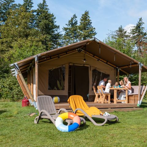 Safarizelt 5 Personen - der Reeënsprong (3+2)