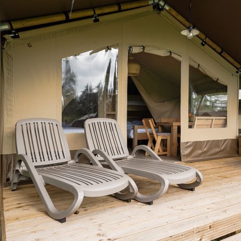 Safarizelt 5 Personen - der Reeënsprong (3+2)