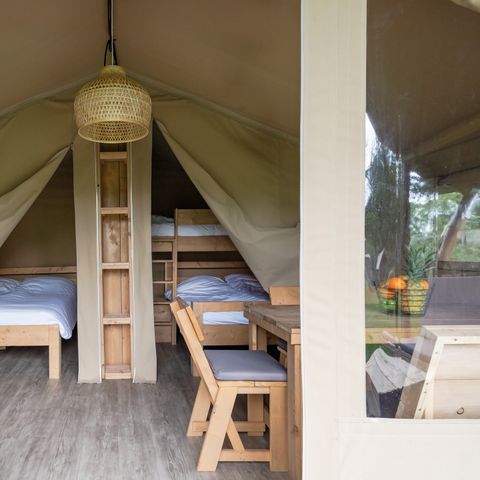 Safarizelt 5 Personen - der Reeënsprong (3+2)