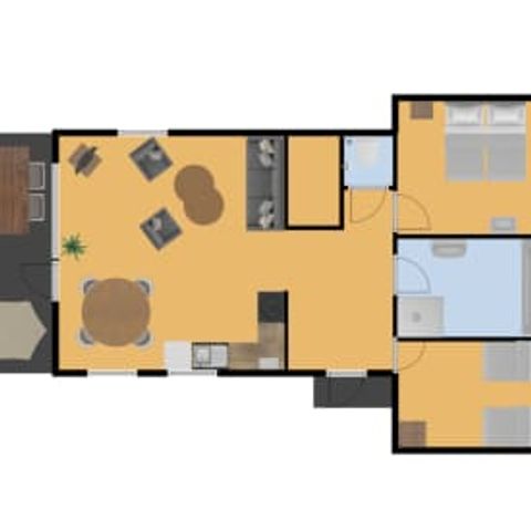 Bungalow 4 Personen - Wulp's Bungalow