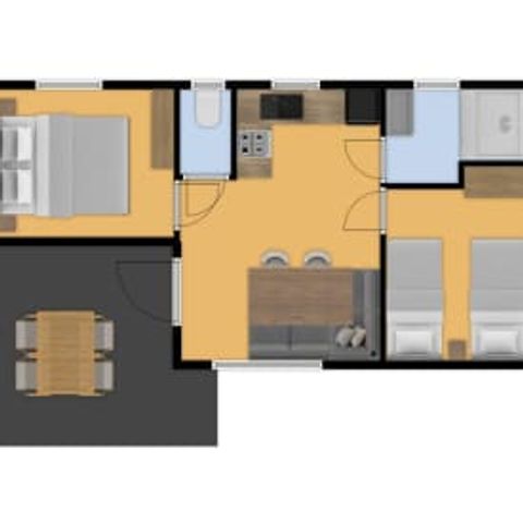 Mobilheim 2 Personen - Mobilheim von Honingbij