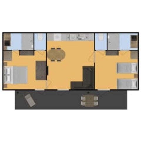 Mobilheim 4 Personen - Mobilheim von Boomklever