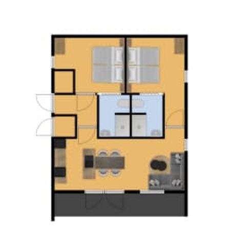 Bungalow 4 Personen - Bungalow het Uilennest