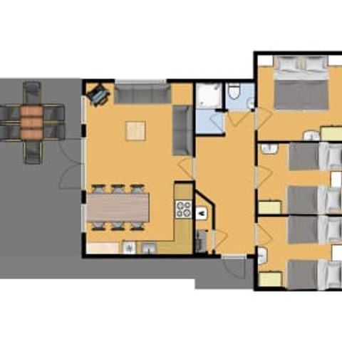 Bungalow 6 Personen - Saturn