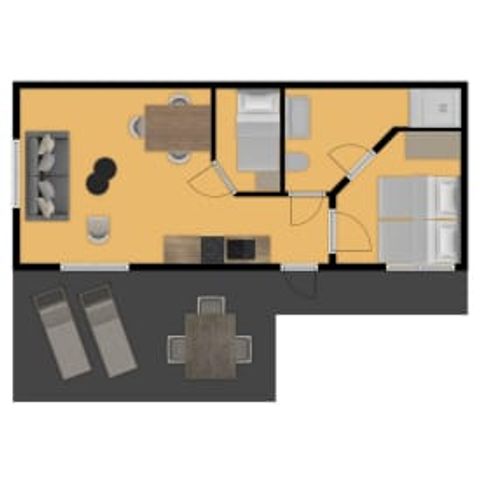 Chalet 3 Personen - Chalet Dartheide