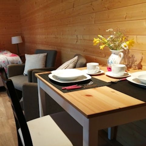 Mobilheim 2 Personen - Woodlodge max. 2 Erwachsene (haustierfreundlich)