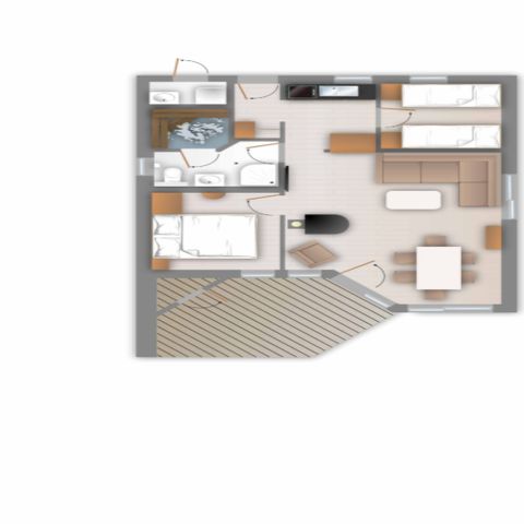 FERIENHAUS 4 Personen - Amazonia House Premium