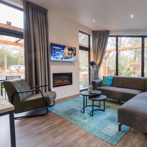 Bungalow 5 Personen - Birch Lodge Eco mit Whirlpool und Sauna