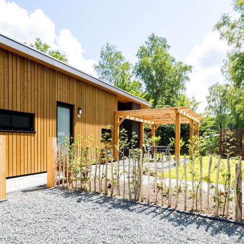 Bungalow 4 personen - Birch Lodge Eco mit Whirlpool und Sauna