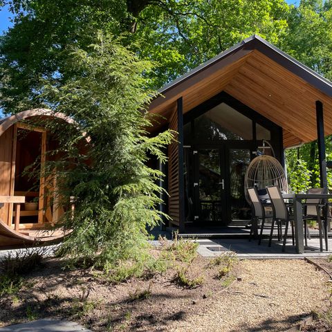 Bungalow 4 personen - Tiny Lodge Eco mit Sauna