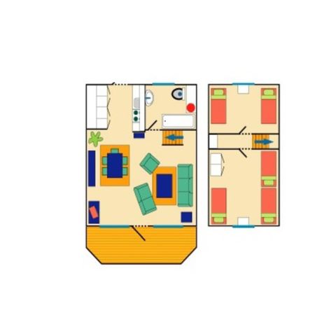 Bungalow 5 Personen - Heidehut Penta