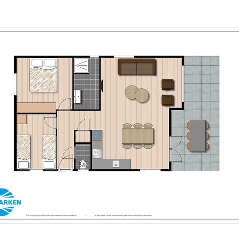 Chalet 4 personen - Kabine II Wellness (Spa)