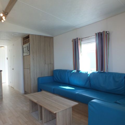 Mobilheim 4 Personen - mit Terrasse am Wasser