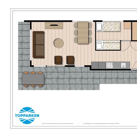 Bungalow 5 Personen - Wellness-Modul (Spa)