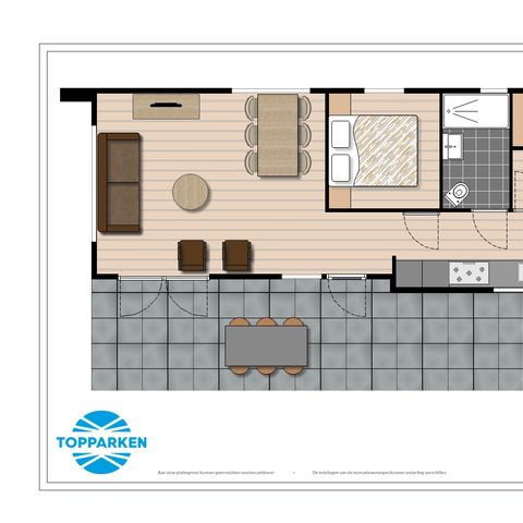 Bungalow 6 Personen - Modul Spezial Wellness (Spa)