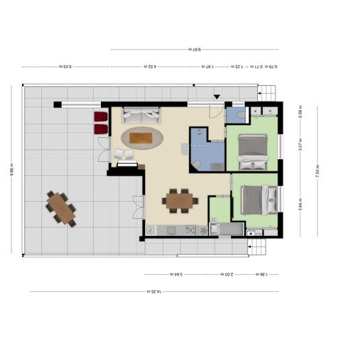 Bungalow 6 Personen - Loge Royal