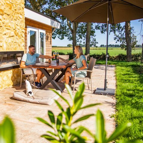 FERIENHAUS 6 Personen - Schaelsbergerbosch - Atmosphäre Feuerstelle & Gartenhaus