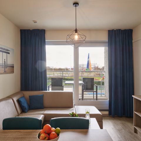 Apartement 4 Personen - Komfort-Suite Balkon | 2 Schlafzimmer - 1 Doppelbett - 1 Etagenbett