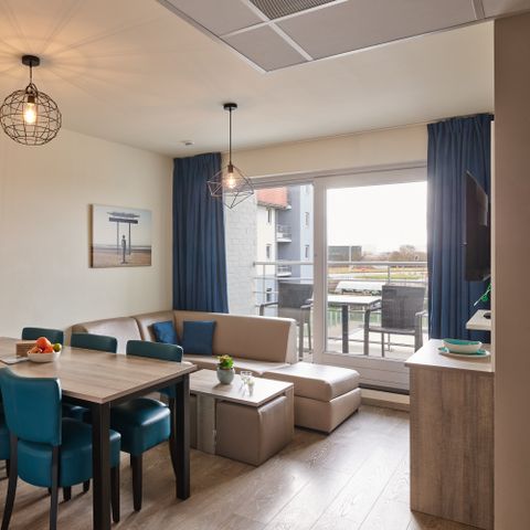 Apartement 4 Personen - Komfort-Suite Balkon | 2 Schlafzimmer - 1 Doppelbett - 1 Etagenbett