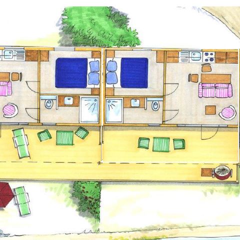 Mobilheim 2 Personen - Mobilheim/Chalet Forelle