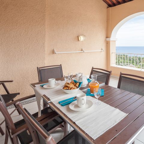 Wohnung 6 personen - - 1 Schlafzimmer + 1 Schlafalkoven - Terrasse - Meerblick