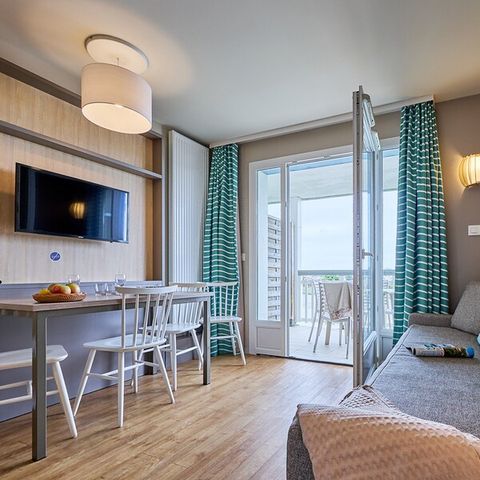 Apartement 4 Personen - 1 Schlafzimmer - Terrasse oder Balkon - Blick auf Heckenlandschaft - Renoviert