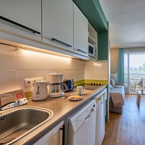 Wohnung 5 personen - 1 Schlafzimmer - Terrasse oder Balkon - Blick auf Heckenlandschaft - Renoviert