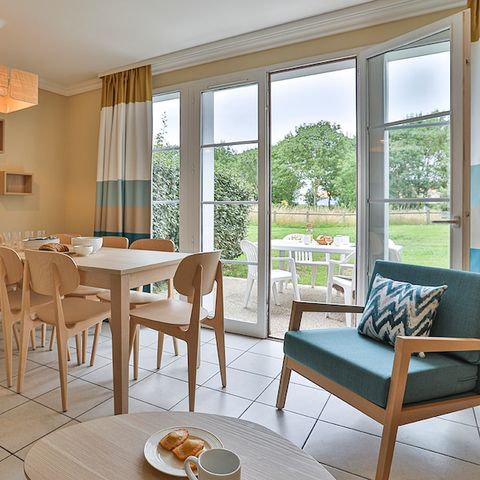 Ferienhaus 8 personen - 2 Schlafzimmer + Schlafbereich - Terrasse - Duplex - Domaine du Moulin - Renoviert