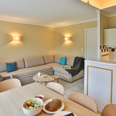 Ferienhaus 8 personen - 2 Schlafzimmer + Schlafbereich - Terrasse - Duplex - Domaine du Moulin - Renoviert