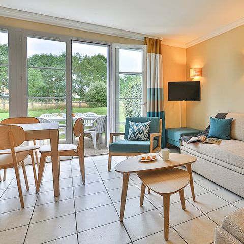 Ferienhaus 8 personen - 2 Schlafzimmer + Schlafbereich - Terrasse - Duplex - Domaine du Moulin - Renoviert