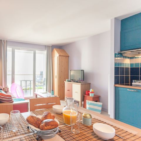 Apartement 4 Personen - - 1 Schlafzimmer - Terrasse oder Balkon - Meerblick