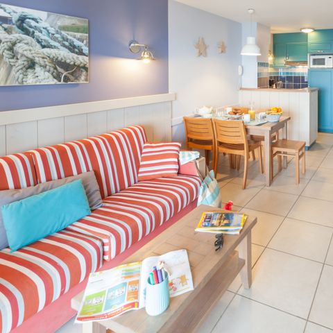 Apartement 4 Personen - - 1 Schlafzimmer - Terrasse oder Balkon - Freier Meerblick - Direkt am Meer