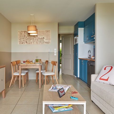 Wohnung 3 personen - 1 Schlafzimmer - Terrasse oder Balkon - Meerblick