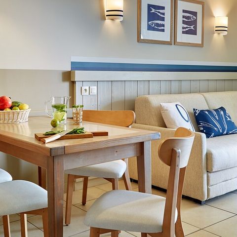 Wohnung 4 personen - 1 Schlafzimmer - Terrasse oder Balkon - Freier Meerblick - Direkt am Meer