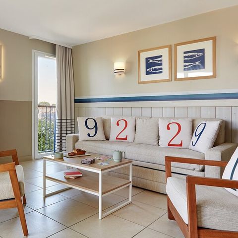 Wohnung 6 personen - 1 Schlafzimmer - 1 Schlafalkoven - Terrasse oder Balkon - Meerblick
