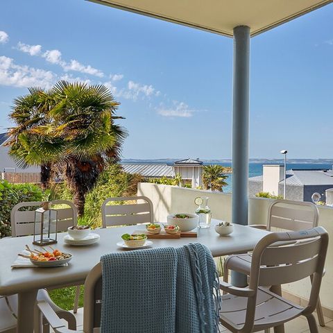 Wohnung 6 personen - 1 Schlafzimmer - 1 Schlafalkoven - Terrasse oder Balkon - Meerblick