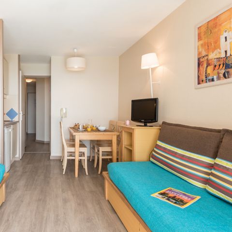 Studio 5 personen - 1 Schlafnische - Terrasse oder Balkon