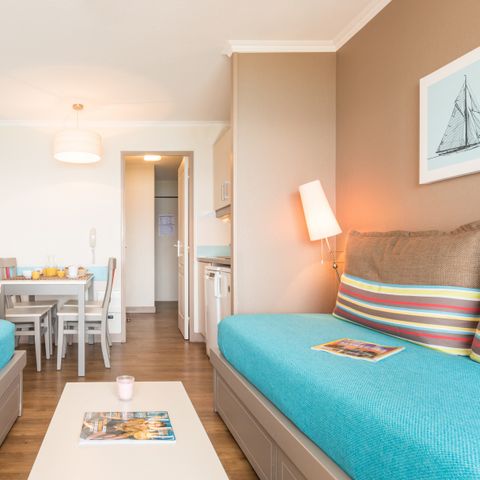 Studio 5 personen - Studio - 1 Schlafnische - Meerblick - Terrasse oder Balkon