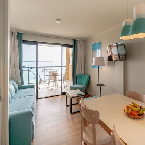 Apartement 4 Personen - - 1 Schlafzimmer - Meerblick - klimatisiert - Terrasse oder Balkon