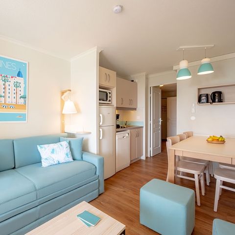 Apartement 6 Personen - - 1 Schlafzimmer + 1 Schlafnische - Klimatisiert - Terrasse oder Balkon