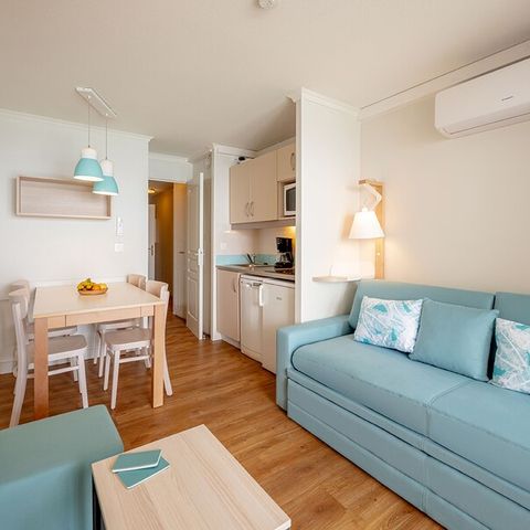 Studio 4 personen - 1 Schlafnische - Klimatisiert - Terrasse oder Balkon