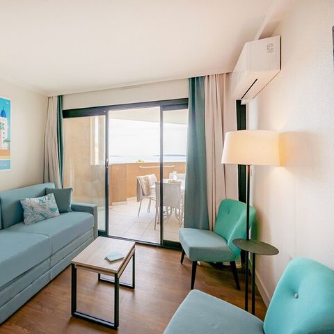 Wohnung 6 personen - 1 Schlafzimmer - 1 Schlafnische - Meerblick - Klimatisiert - Terrasse oder Balkon