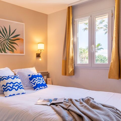 Wohnung 6 personen - 1 Schlafzimmer - 1 Schlafalkoven - Terrasse oder Balkon - Gartenblick