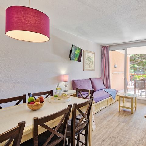 Wohnung 6 personen - 1 Schlafzimmer + 1 Schlafbereich -Terrasse oder Balkon - Gartenblick