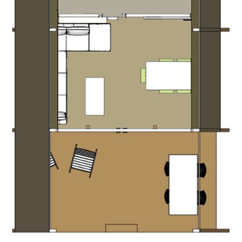 Zelt 6 Personen - Twente Zeltsuite XL mit eigenem Sanitärbereich (max. 2 Erwachsene)