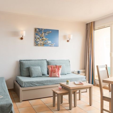 Apartement 6 Personen - 1 Schlafzimmer + 1 Schlafalkoven - Terrasse oder Balkon