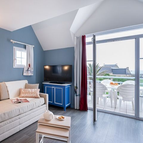Apartement 8 Personen - - 2 Schlafzimmer + 1 Schlafalkoven - Terrasse oder Balkon - Meerblick