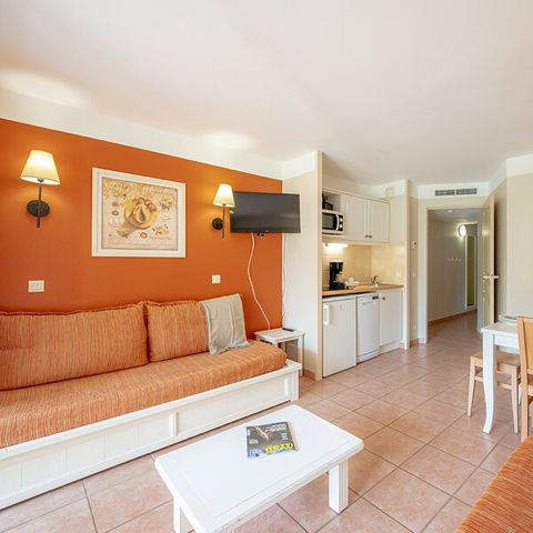 Studio 4 personen - 1 Schlafbereich - Terrasse oder Balkon - Klimatisiert