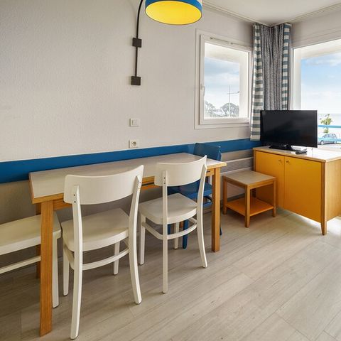 Studio 4 personen - 1 Schlafnische - Balkon - Meerblick