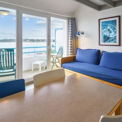 Wohnung 4 personen - 1 Schlafzimmer - Duplex - Balkon - Meerblick